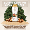 thumbnail image 5 of Silk 2 in 1 Shampoo and Conditioner for Oily Hair, Clarifying Hair Wash with Argan Oil and Silk Proteins, Hair Cleanser, Argan Oil Scent, 13.6 fl oz (Pack of 2), 5 of 5
