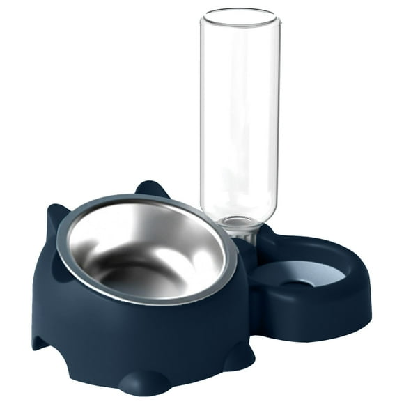 Ensemble de Bols de Nourriture et d'Eau pour Chats - Matériau PP, Distributeur d'Eau Automatique - Plateau Amovible pour Séparation des Aliments Secs/humides, Alimentation pour Animaux
