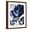 Brown Frame, variant on Art.com Moody Indigo Art Print by Violet Leclaire, 12" x 16"