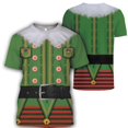 thumbnail image 1 of Camiseta de Navidad para hombre, ropa de Cosplay con cuello redondo, pantalón corto informal con estampado 3D, camisetas de manga grande, ropa informal estilo Hip Hop, novedad de 2022, 1 of 4