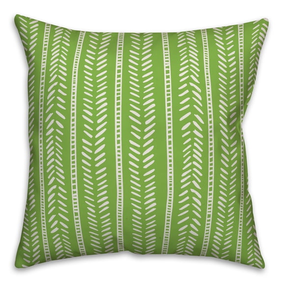 Creative Products Multi Color Stripes Coral 18x18 Indoor / Outdoor Pillow