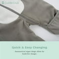 thumbnail image 3 of Cuddle Club One Piece Romper Hooded Fleece Onesie Jumper for Baby, Green Bear 4T, 3 of 5