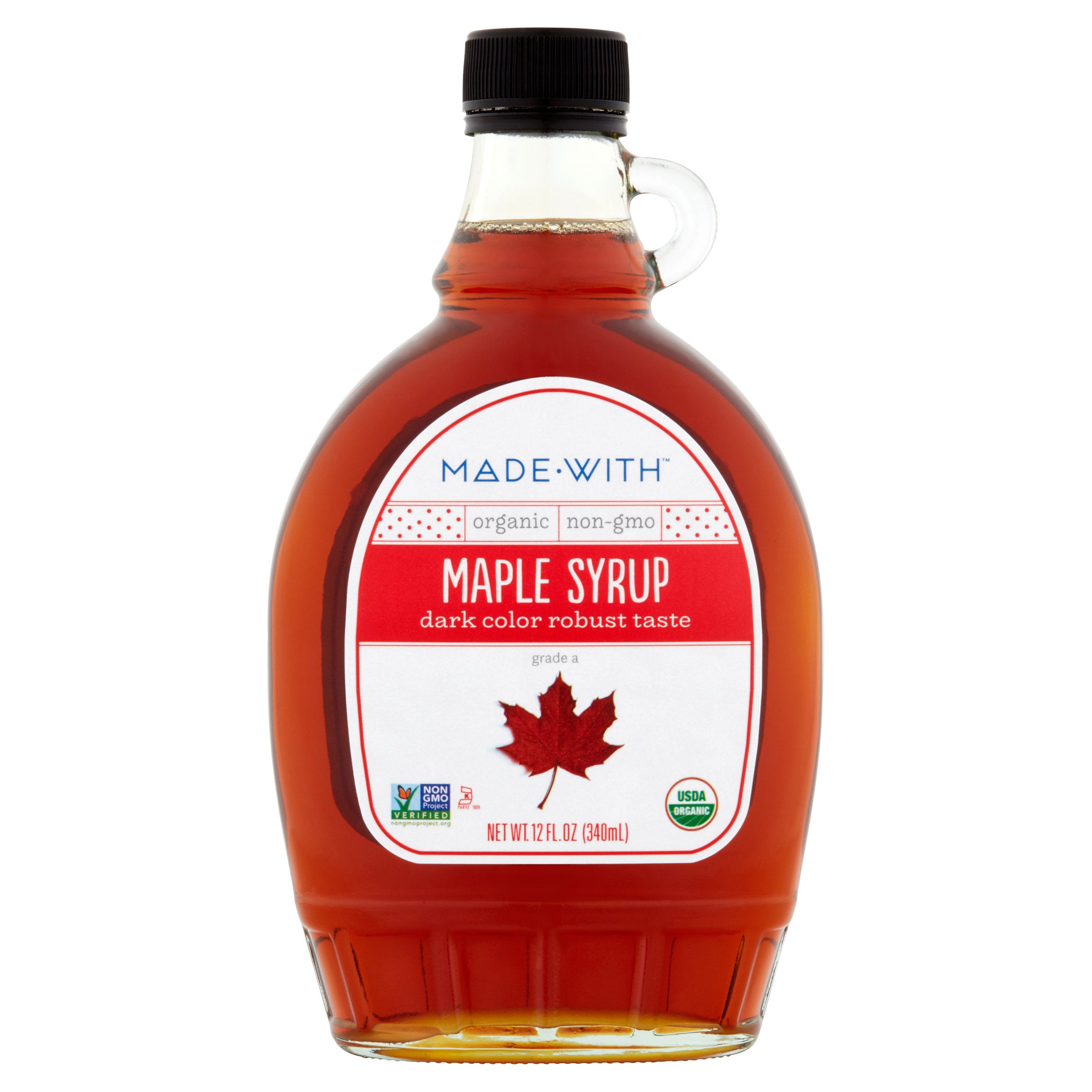 Made With Syrup Maple Grd A Dark Org,12 Fo (Pack Of 12)