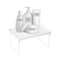 thumbnail image 1 of Yeacher Stackable Countertop Shelf Cabinet Cupboard Organizer Multi-Function Concise Kitchen Storage Rack Foldable Storage Shelf Small Storage Rack for Bathroom Pantry, 1 of 7