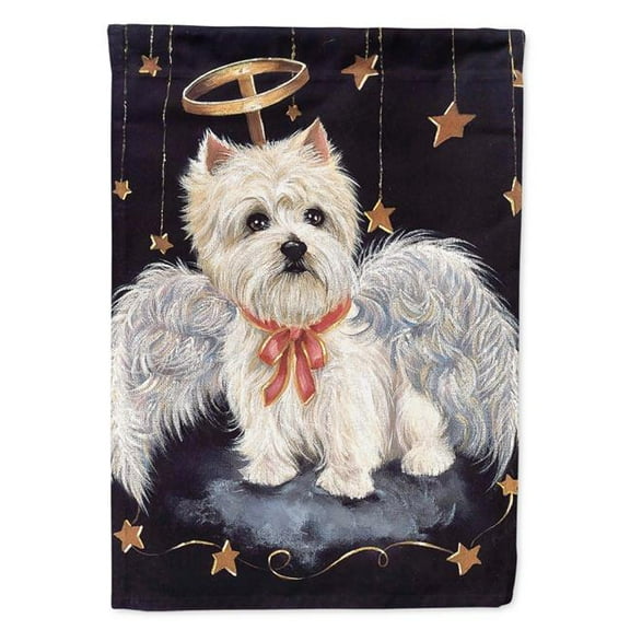 11 x 0.01 x 15 in. Westie Christmas Angel Garden Flag