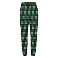 thumbnail image 5 of Women's Sweatpants, Green Buffalo Plaid Merry Christmas Baggy Sweatpants Joggers for Women, Fall Outfits for Women 2024 Lounge Yoga Athletic Workout Pants with Pockets, 5 of 7