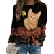 thumbnail image 1 of Camisas Para Mujer Moda Animalia Impreso Manga Larga Cuello Redondo Casual Tee Tops Blusa Odeerbi  ODB123920, 1 of 5