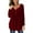 Red, variant on New Arrivals Women Sweatshirt for Women Women Casual T-shirt Long Sleeve Round Neck Ruched Pullover Blouse Tops