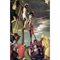 24"x36" Gallery Poster, Crucifixion, Paolo Veronese, c.1550
