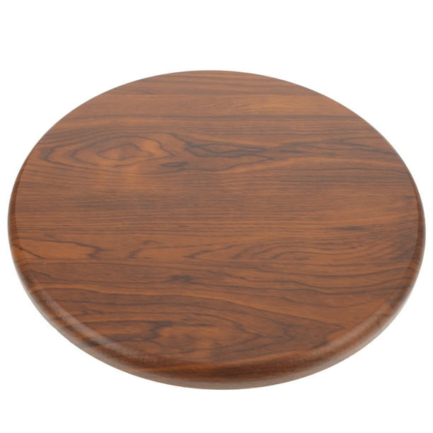 Taburete redondo de madera de repuesto. Superficie lisa de madera para taburete. Parte superior de madera para taburete.