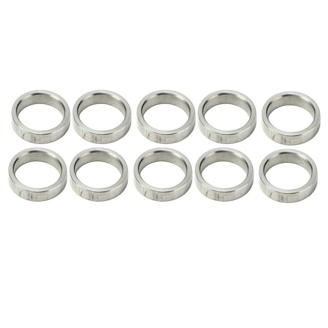 Juego de arandelas de Acero inoxidable Nikou 10 piezas espaciador de arandela 15 mm