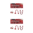 thumbnail image 4 of Inteprter Placa adaptadora PCI-E 1X a 16X, indicador LED, tarjeta extensora de velocidad rápida, equipo de minería de expansión, suministros 13pro 2Conjunto, 4 of 6