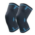 thumbnail image 2 of Knee Brace, Nylon Knitted Knee Guard Support, Protector Kneepad for Running & Basketball - Blue, Large, 2 of 8