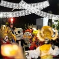 thumbnail image 5 of White Mexican Party Banner Decorations Papel Picado Hollow Rectangle Fabic Banner Wedding Fiesta Party Dia De Los Muertos Cinco De Mayo Mexico Decoration Papel Picado Mexicano Para Decor, 5 of 9