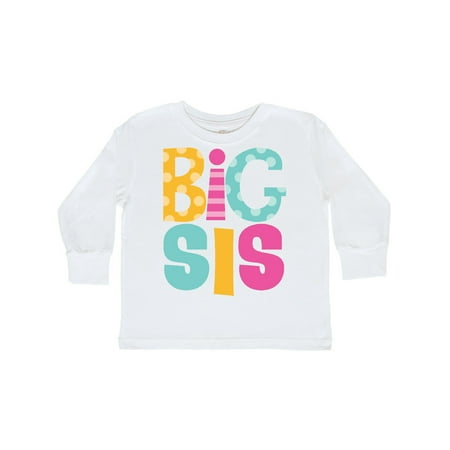 

Inktastic Big Sis Announcement New Sister Gift Toddler Toddler Girl Long Sleeve T-Shirt