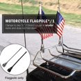 thumbnail image 4 of Universal Motorcycle American USA Flag pole Luggage Rack Mount for Harley H1Z8, 4 of 9