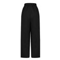 thumbnail image 4 of Fengqque Women's Fashion Baggy Sweatpants Elastic Waist Casual Bow Wide Leg Pants Y2K Going Out Travel Pants Black 12(XXL), 4 of 5