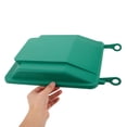 thumbnail image 5 of BESTYASH Replacement Trash Can Lid Outdoor Green Plastic Cover with Flip Lid for Easy One Hand Opening, 5 of 6