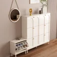 thumbnail image 4 of Gabinetes de zapatos ultrafinos europeos, gabinetes de zapatos modernos verticales blancos con estilo, cajón que ahorra espacio, muebles para el hogar Schonen Kast, 4 of 4