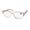 blush / clear crystal, variant on ELEGANCE EL218 EYEGLASS FRAME/GLASSES TRENDY & FASHIONABLE CLASSIC SHAPE EYEWEAR
