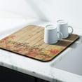 thumbnail image 5 of Coffee Bar Mat Accessories for Countertop Absorbent Hide Stain Rubber Backed Dish Drying Mats for Kitchen Counter Draining Pad Decor Gift Fit Under Coffee Maker Coffee Pot Espresso Machine (18x16in), 5 of 6