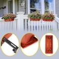 thumbnail image 7 of OYEAL 6-Pack Window Box Planters with Adjustable Brackets, Plastic Red & Black Deck Planters for Windowsill, Porch, Garden Balcony, 7 of 7