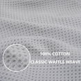 thumbnail image 6 of RUseeN 100% Cotton Waffle Weave Kitchen Dish Towels, Ultra Soft Absorbent Quick Drying Cleaning Towel, 13x28 Inches, 4-Pack, Light Gray, 6 of 7