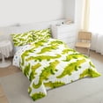 thumbnail image 3 of Castle Fairy Cartoon Green Crocodile Twin Comforter Sets,Cartoon Animal Bedding Set, 3 of 8