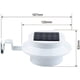 thumbnail image 3 of Luces LED blancas para exteriores para una mayor seguridad nocturna, paquete de 4 luces solares para canaletas, 3 of 7