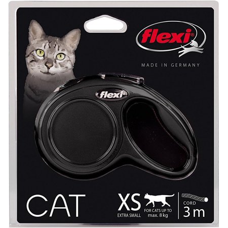 猫 リード フレキシ ニュークラシック コードタイプ 3m | 猫 リード 伸縮 猫リード flexi 伸びるリード 猫のリード 猫リード 猫用リード 伸縮リード 猫 首輪