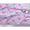 thumbnail image 2 of Soimoi Tissu en Rayonne Imprimé Flamant Rose au Mètre 56 Pouces de Large, 2 of 3