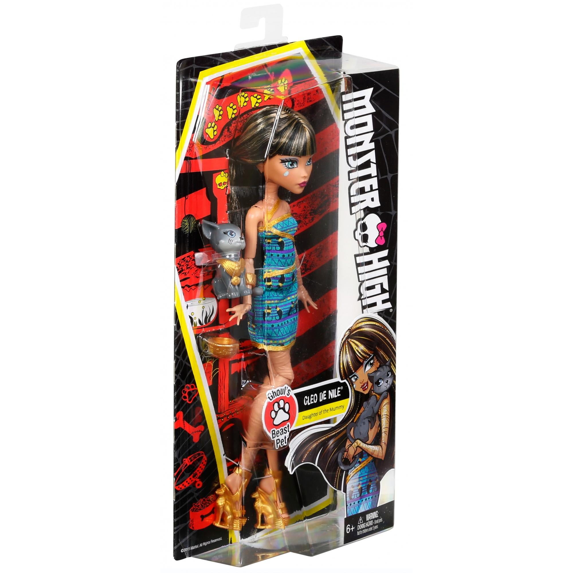 Monster High Ghoul'S Beast Pet Cleo De Nile Doll