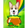 thumbnail image 1 of Carolines Treasures BB1997CHF Sable Corgi St. Patricks Jour Toile Maison Drapeau, 1 of 4