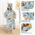 thumbnail image 4 of joogoo Wearable Blanket Hoodie for Cartoon Monkey Bananas Oversized Sherpa Hooded 3-14 YR M, 4 of 7