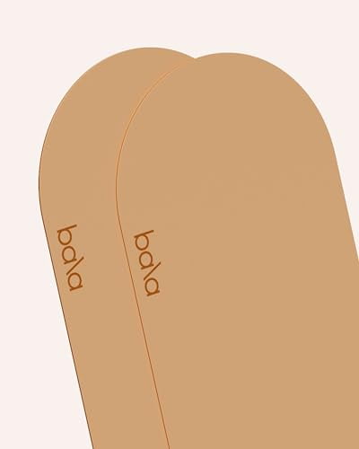 Bala Yoga Mat for Home Gym, 8mm (Sand) - Non Slip Exercise Mat for Home Workout