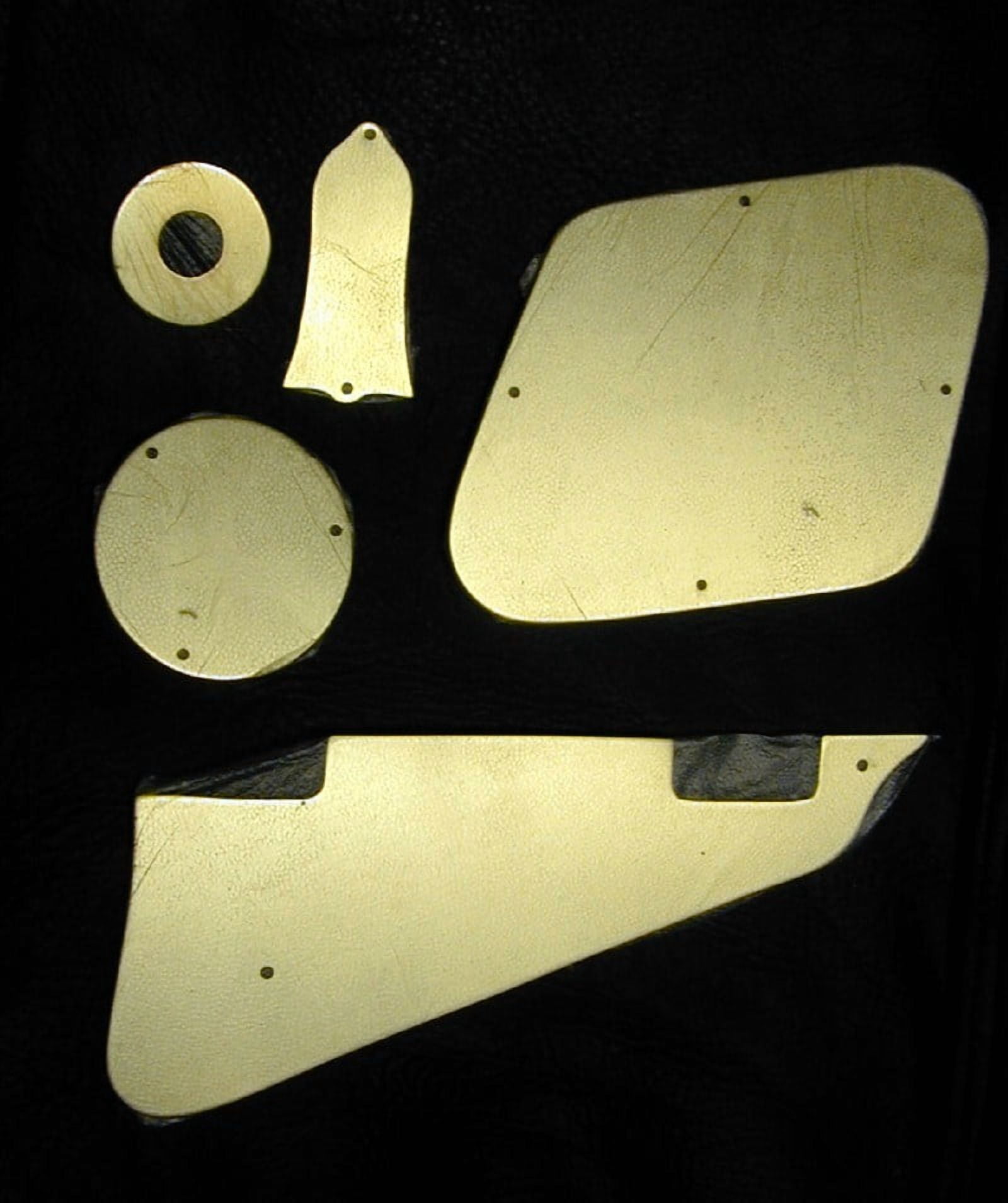 Gibson /Les Paul Pickguard and complete cover set -solid BRASS and polished