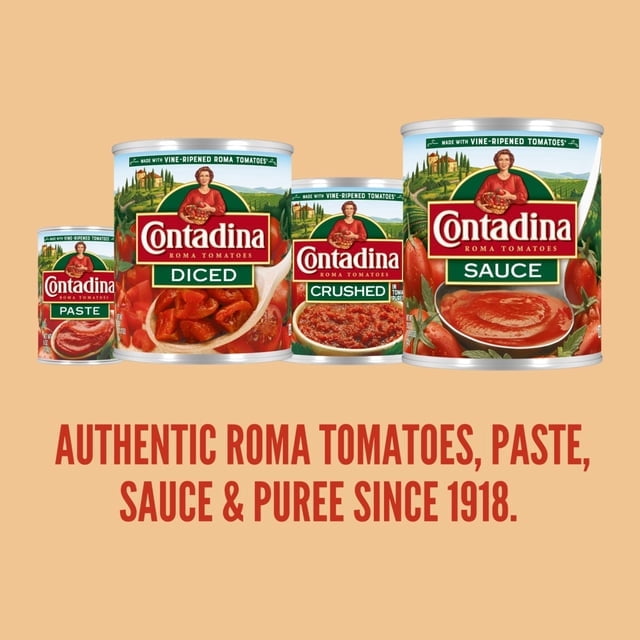 Contadina Tomato Sauce, Canned Tomatoes, 8 oz Can (Pack of 2)