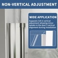 thumbnail image 6 of Adapt-E 30in.W x 72 in.H Bifold Frameless Folding Glass Shower Doors,Chrome Finish,Pivot Swing Shower Doors,1/4 in.Fold Clear Glass, 6 of 14