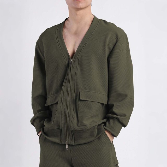 pstuiky camisa de manga larga para hombre, Suéter deportivo informal de manga larga con cuello en V y cremallera para hombre tops de invierno para hombre xxl