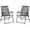 Gray 102, variant on Adjustable Folding Chaise Lounge with Sunshade for Beach Camping, Heavy Duty Steel Frame Patio Lounge Chair Grey