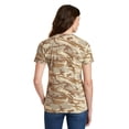 thumbnail image 2 of Port & Company 54Oz 100% Cotton VNeck Camo Tee (LPC54VC) Desert Camouflage, L, 2 of 2