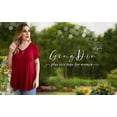thumbnail image 5 of GingDin Women's Plus Size Tops Short Sleeve Blouses Flowy Summer Tunic Tops m-4x, 5 of 8