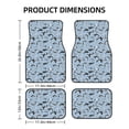 thumbnail image 2 of Salouo Dolphins for Car Floor Mat Set of 4–Car Carpet Mats - Car Mats with Anti-Slip Backing & Driver Heel Pad Universal Fit for Cars, Trucks, SUVs, and Vans, 2 of 6