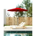 thumbnail image 2 of 9FT Patio Umbrella Outdoor with Crank & Tilt, Waterproof UV Resistant Sun Shade for Table with 4-6 Chairs, Fiberglass Ribs for Backyard, Pool, Restaurant, 2 of 7