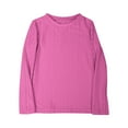 thumbnail image 4 of Mgmyaa Long Sleeve Tops for Girls Solid Color Cute Crewnecks Shirts Casual Blouses Clothes 3-14Y, 4 of 7