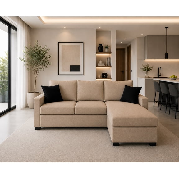 Sala Esquinera El Bazar Store Denver Beige 200x140 cm Lado derecho e Izquierdo