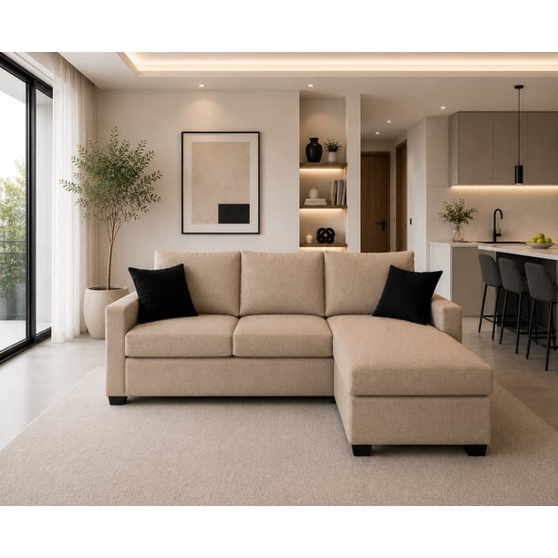 Sala Esquinera El Bazar Store Denver Beige 200x140 cm Lado derecho e Izquierdo