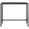 thumbnail image 5 of vidaXL 5 Piece Garden Bar Set with Cushions Poly Rattan Grey, 5 of 5