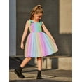 thumbnail image 5 of Arshiner Toddler Girl Tutu Dress Summer Bow-Tie Straps Casual Dresses Princess Flowy Swing A-Line Dress, 5 of 7