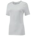 thumbnail image 2 of Womens Scoop Neck T Shirts Basic Ribbed Tees Fitted Tshirt Plain Short Sleeve Tops Casual, 2 of 5